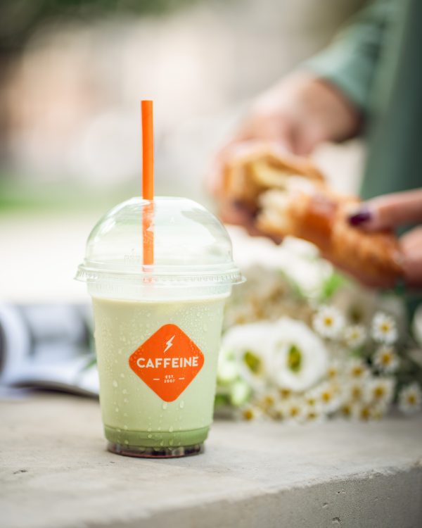 Blueberry Matcha latte