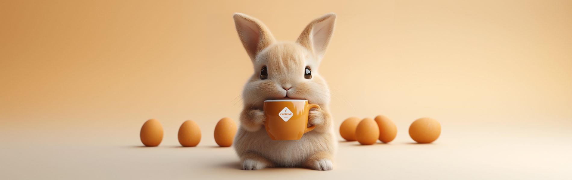 Caffeine Lieldienas 2025 sveiciens web 1